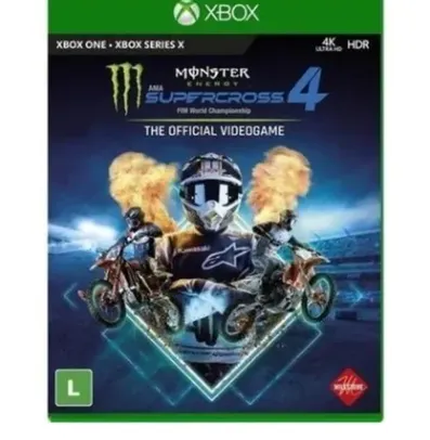 Jogo Monster Energy Supercross 4 - Xbox One - Xbox Series X