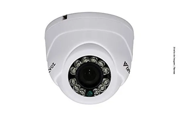 Câmera de Segurança Tecvoz Mini Dome Flex HD CDM-128MP Infra Red 15m, Resolução 1.0MP, 720p, Lente 2.8mm