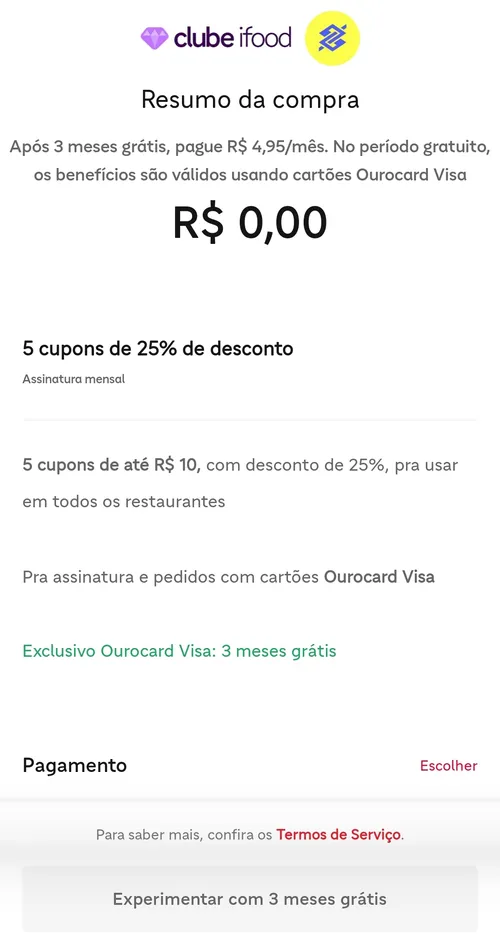 Imagem na descrição da promoção