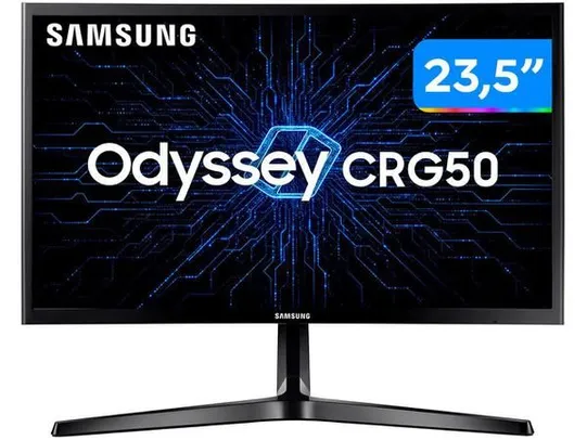 Monitor Gamer 144hz Samsung LC24RG50FQLMZD 23,5” LED | R$ 1087