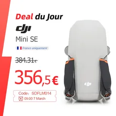 Drone DJI Mini SE + 64GB Cartão SD [versão FCC]