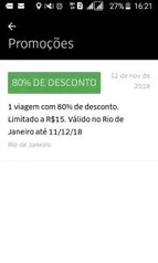 [RJ/Usuários Selecionados] 80% OFF em uma Corrida na Uber