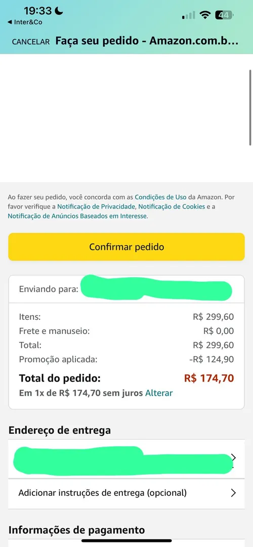 Imagem na descrição da promoção