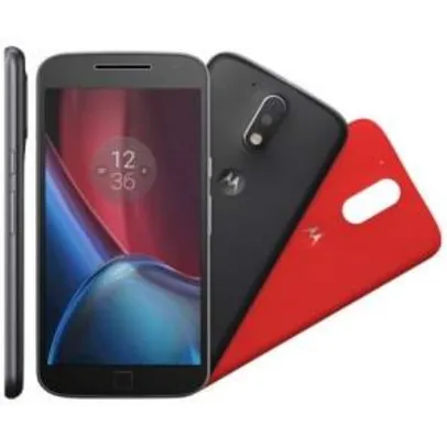 [Kangoolu] Smartphone Motorola Moto G4 PLUS XT1640 Preto - Dual Chip,Tela 5.5",Câmera 16MP+Frontal 5MP,Octa Core,32GB por R$ 1244