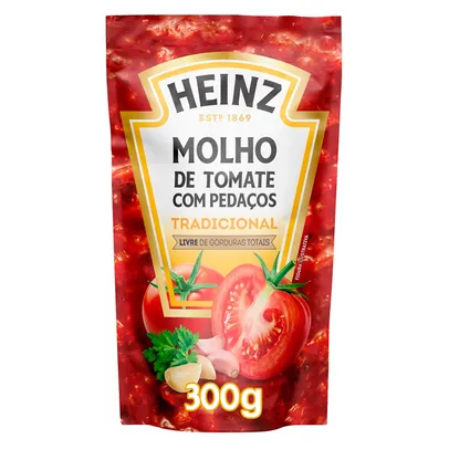 (leve 3 e pague 2) Molho de Tomate com Pedaços Heinz 300g