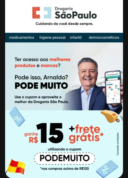 Imagem na descrição da promoção