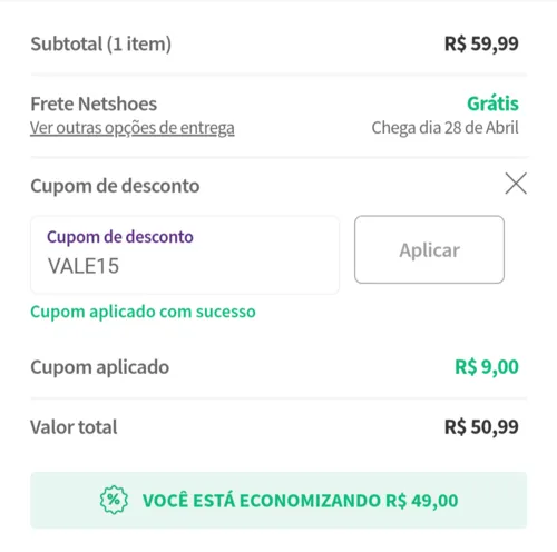 Imagem na descrição da promoção