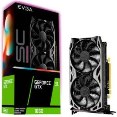 Placa de Vídeo EVGA NVIDIA GeForce GTX 1660 SC Ultra Gaming 6GB, GDDR5 - 06G-P4-1067-KR - R$1140