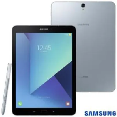 Tablet Samsung Galaxy Tab S3 Prata com 9.7”, 4G, Android 7.0, Processador Quad Core e 32GB - SM-T825NZKPZTO | R$1.834