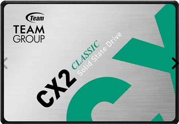 SSD Team Group CX2, 2TB, 2.5, Sata III 6GB/s, Leitura 540 MB/s, Gravacao 490 MB/s, T253X6002T0C101