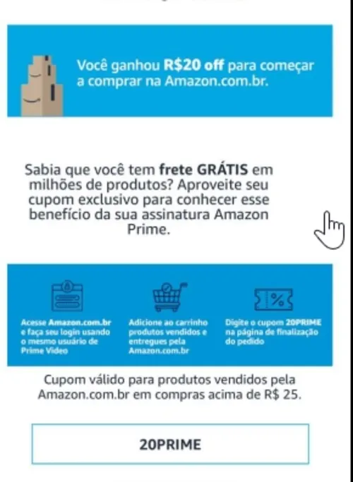 Imagem na descrição da promoção