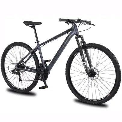 Bicicleta aro 29 KRW Alumínio 21 Velocidades Freio a Disco Suspensão dianteira Mountain Bike KR14 - 15.5-Grafite/Preto