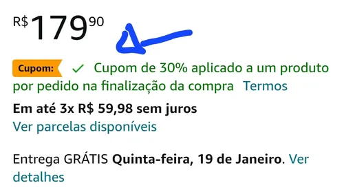 Imagem na descrição da promoção