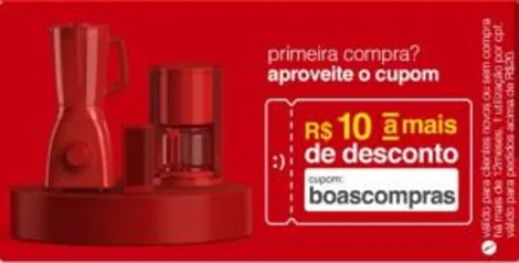 [PRIMEIRA COMPRA] R$10 OFF acima de R$20 na Americanas