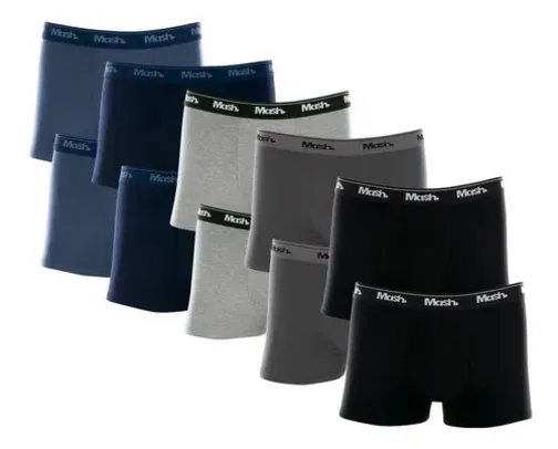 Kit 10 Cuecas Boxer Mash Cueca Box Algodão Masculina Atacado