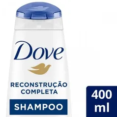 (3 por R$22,94) Shampoo Dove Reconstrução Completa Para Cabelos Danificados com 400ml