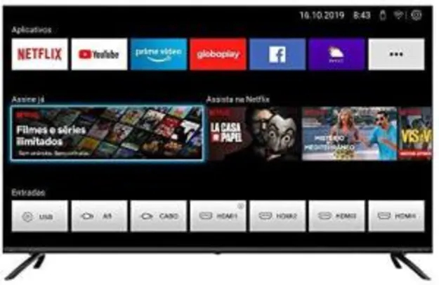 [PRIME] Smart TV Philco 55" PTV50G70SBLSG Ultra HD 4K | R$2.022