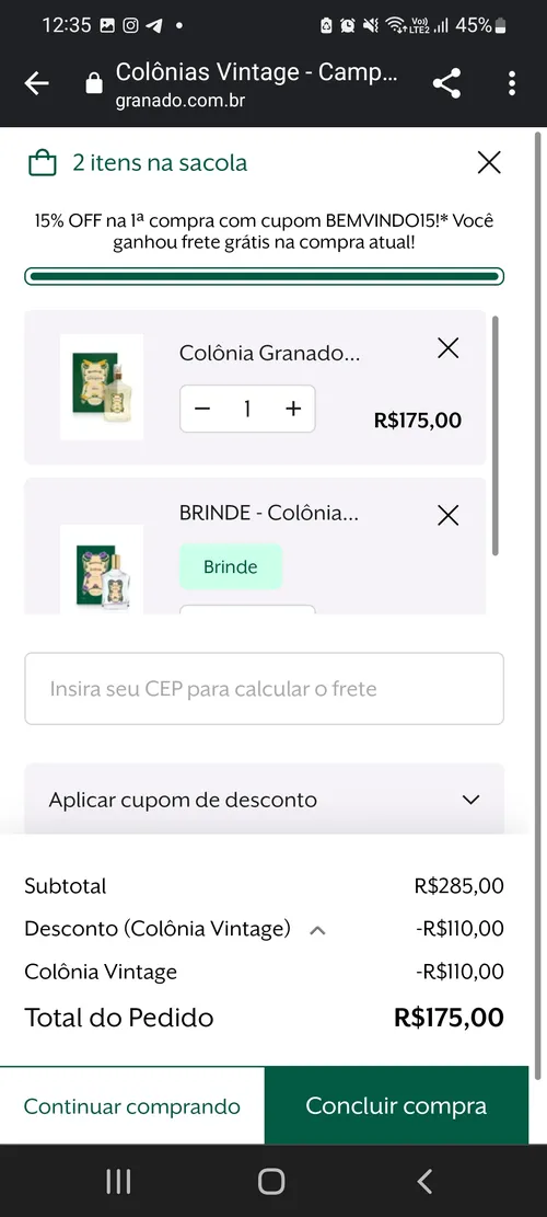 Imagem na descrição da promoção