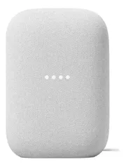 Google Nest Audio com assistente virtual Google Assistant - chalk 110V/220V