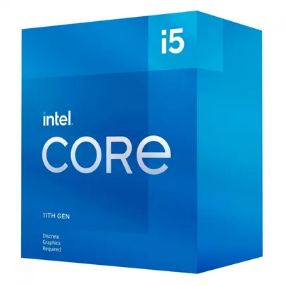 Processador Intel Core i5 11400F 2.6GHz (4.4GHz Turbo), 11ª Geração, 6-Cores 12-Threads, LGA 1200 | R$ 1.159