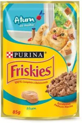 Nestlé Purina Friskies Ração Úmida Para Gatos Adultos Atum Ao Molho 85G | R$1,40