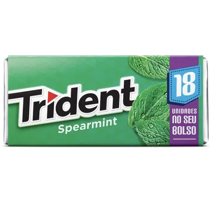  [AME R$ 4,39 cada] Trident Hortelã 30g com 18 unidades