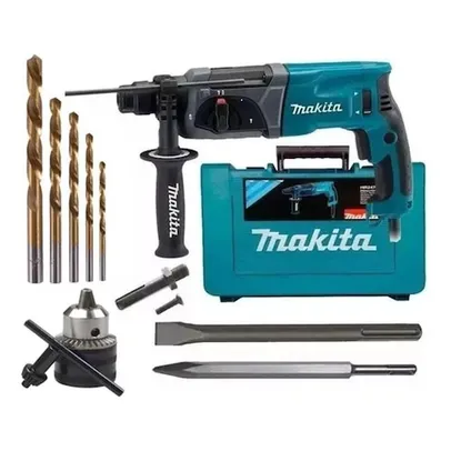 Martelete Combinado Sds Hr2470 800w Makita + Kit Ferramentas