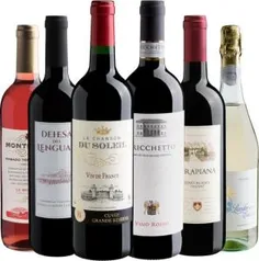 Kit de vinhos 6/24 da Evino - R$144