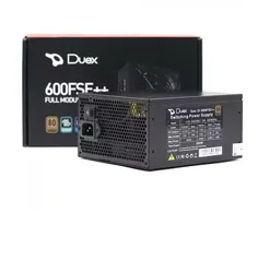 Fonte Duex 600FSE++, 600W, 80 Plus Bronze, PFC Ativo, Full Modular, DX600FSE++