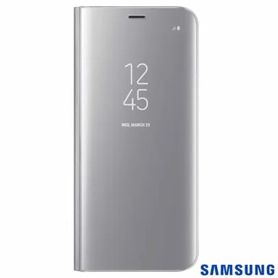 Capa para Galaxy S8 Clear View Standing Cover Prata - R$ 95