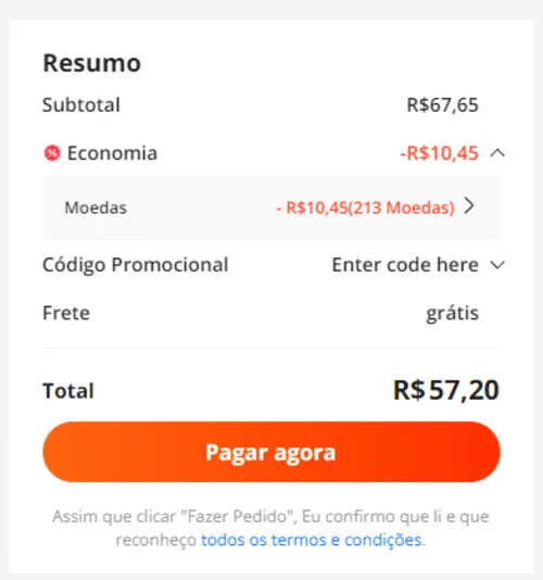 Imagem na descrição da promoção