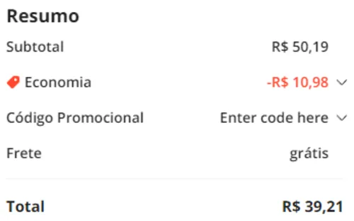 Imagem na descrição da promoção