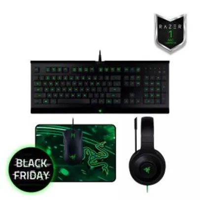 Razer Combo Holiday - Cynosa Pro + Kraken Essential + Deathadder + Goliathus Speed | R$559