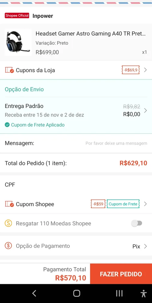 Imagem na descrição da promoção