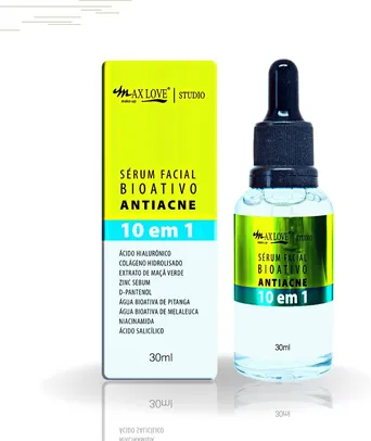 Serum Facial Bioativo Antiacne Antioleosidade Max Love 30ml