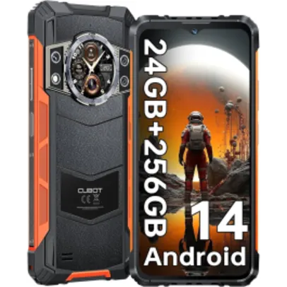 [Taxa Inclusa] Smartphone CUBOT KINGKONG ACE 3 24GB RAM(8GB+ Up to 16GB) RAM+256GB