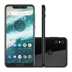 Smartphone Motorola Moto One 64GB Black 4G Tela 5,9"  por R$ 899