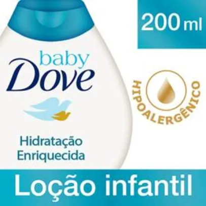 Loção Hidratante Hidratação Enriquecida Baby Dove 200ml - R$7,95