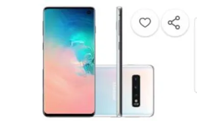 Smartphone Samsung Galaxy S10 128GB Dual Chip Desbloqueado Tim Android 9.0 Tela 6,1” Octa-Core 4G Câmera 12MP - Branco