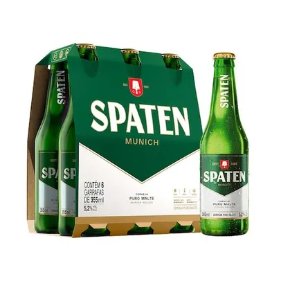 Cerveja Spaten Long Neck 355ml Pack - 6 Unidades