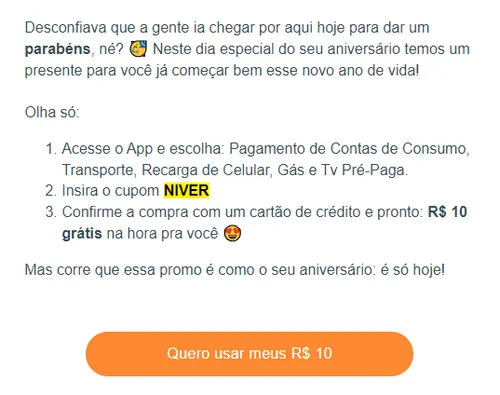 Imagem na descrição da promoção