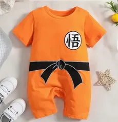 Macacão Infantil Dragon Ball (tam. 1 mês à 2 anos)