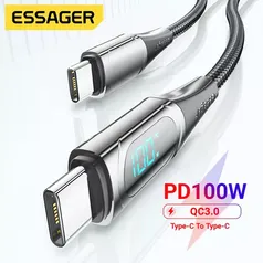 Cabo Essager 100w Usb C To Usb Type C Cable Pd Quick Charge 4.0 6a Type-c Cable For Xiao