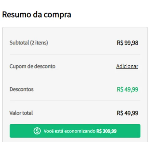 Imagem na descrição da promoção