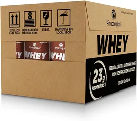 Pack de Whey Zero Lactose Cacau 23g Piracanjuba 250ml - 12 Unidades