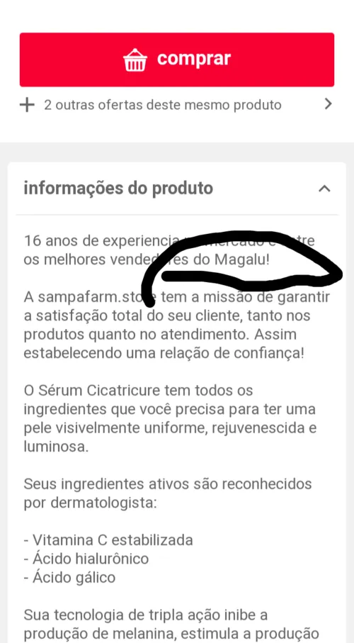 Imagen na descrição da promoção