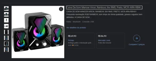 Imagem na descrição da promoção