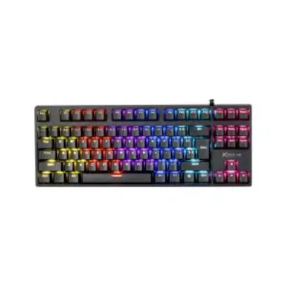 Teclado Gamer Mecânico Xtrike Me, Rainbow, Switch Blue, Black, GK-913 | R$136