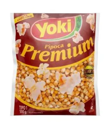 Pipoca Premium YOKI 500g R$2,4