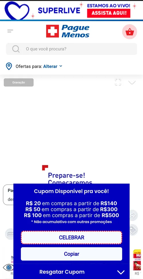 Imagem na descrição da promoção